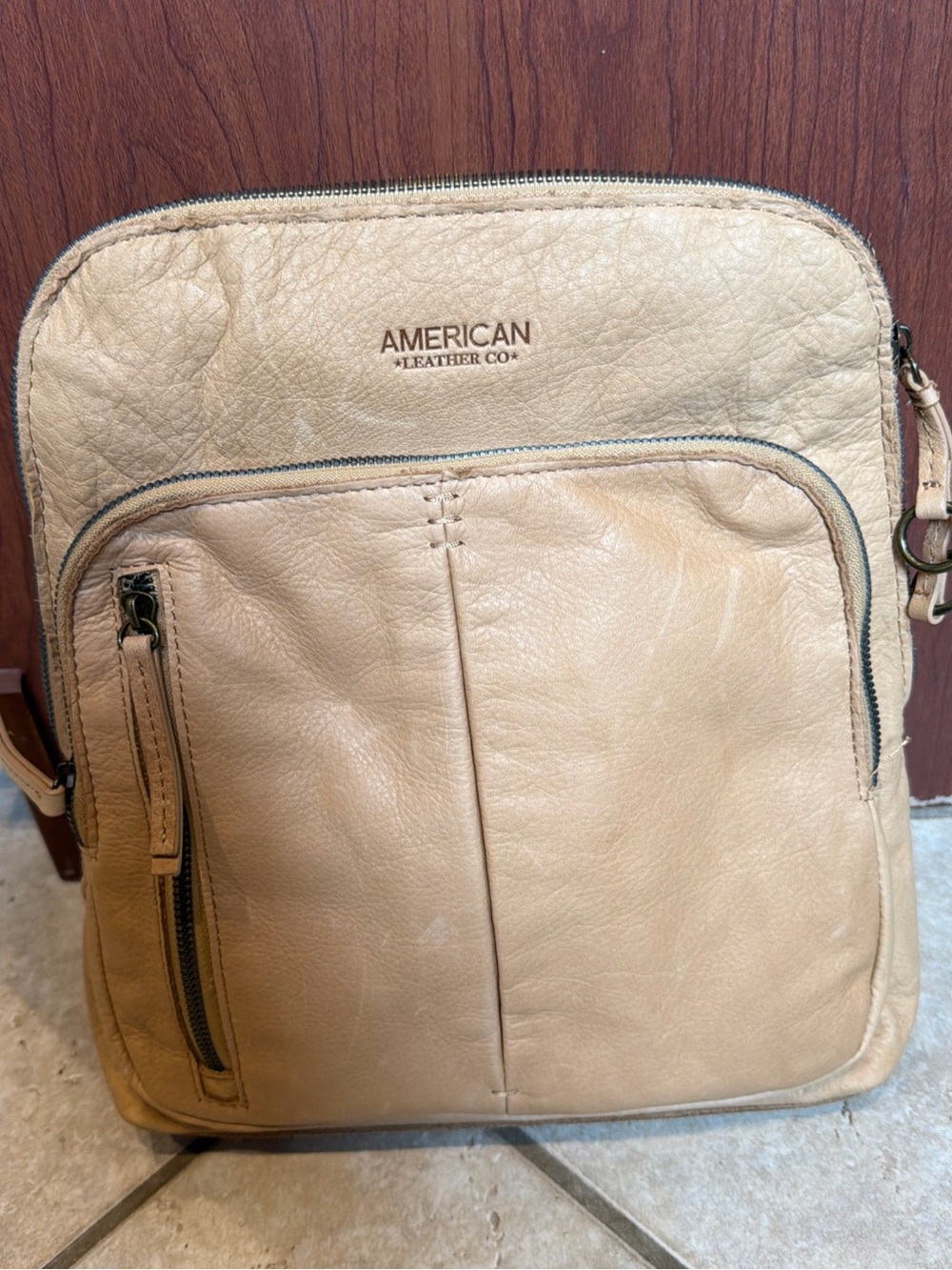 American leather company Cleveland backpack